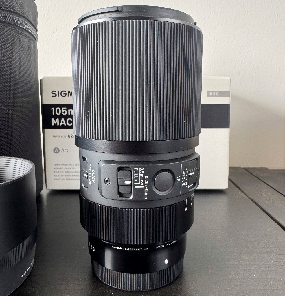 Sigma 2.8 105mm DG DN Macro ART voor Sony FE, Audio, Tv en Foto, Fotografie | Lenzen en Objectieven, Zo goed als nieuw, Macrolens