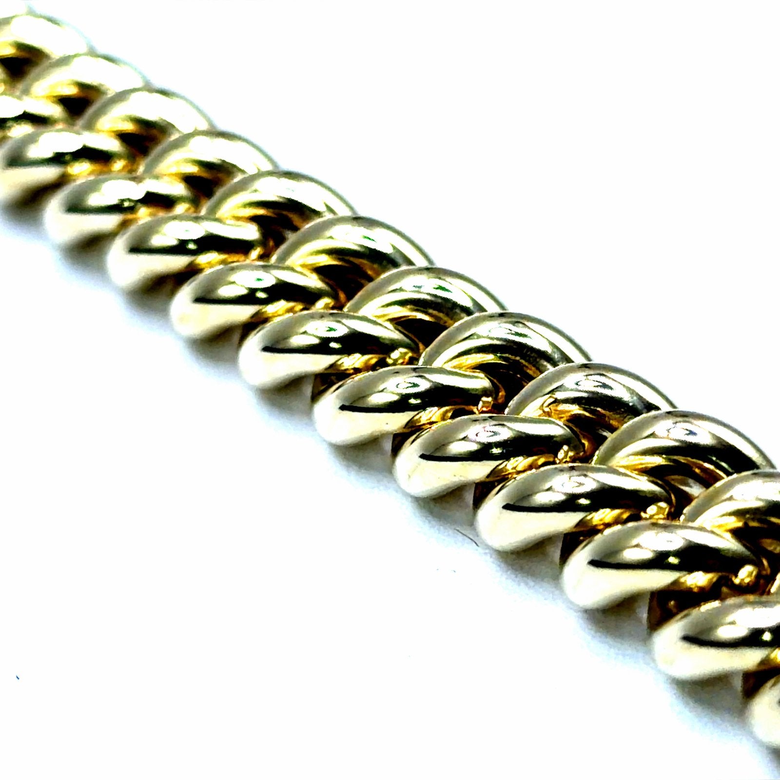 Gouden schakelarmband 14 karaat, Www.bredajuwelier.nl, Nieuw, Ophalen of Verzenden, Www.bredajuwelier.nl