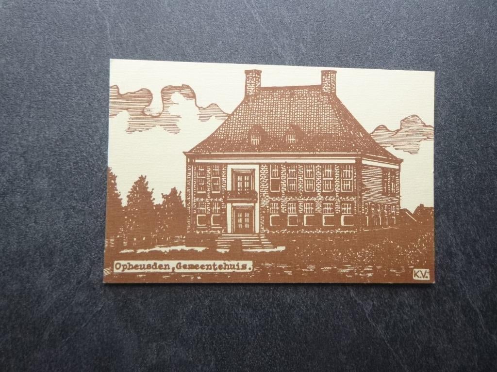 Opheusden, gemeentehuis t.b.v. verbouwing Eltheto 1985, Verzamelen, Verzenden, 1980 tot heden, Gelopen, Noord-Brabant