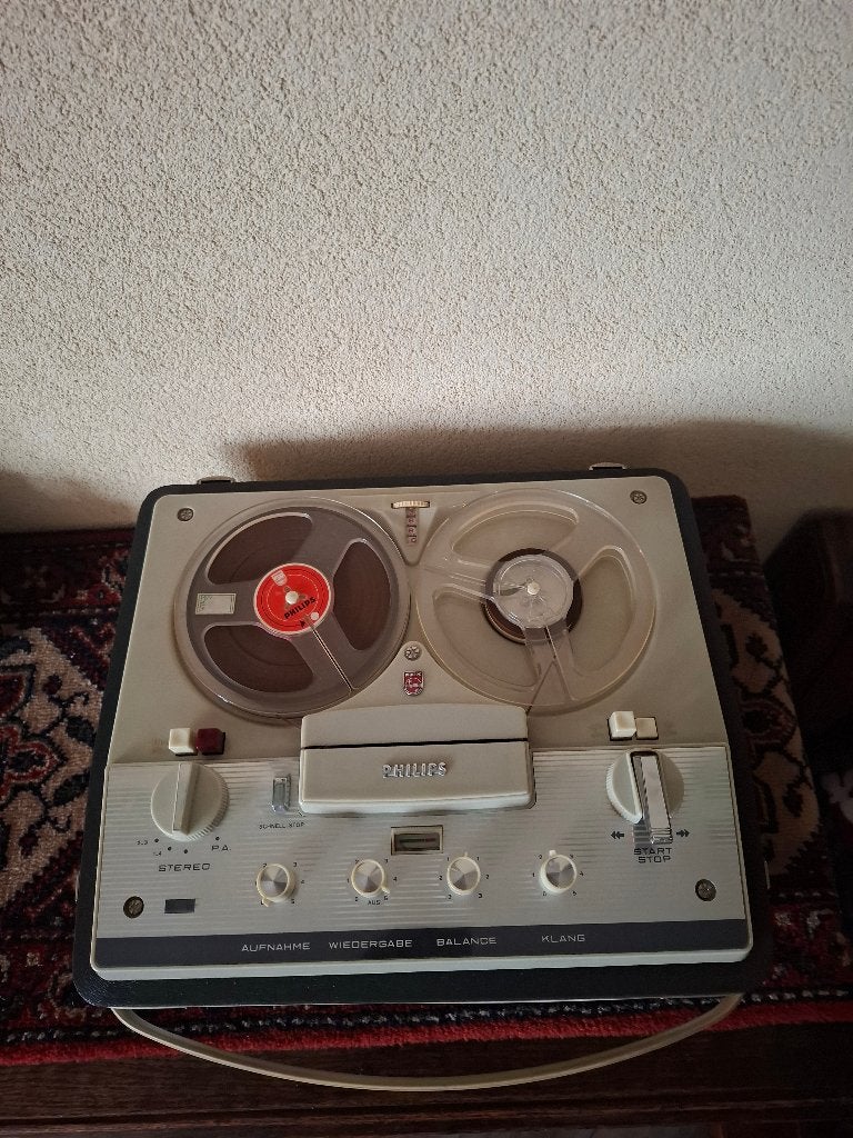 Philips Maestro 40 stereo bandrecorder, Ophalen of Verzenden, Bandrecorder, Met stofkap