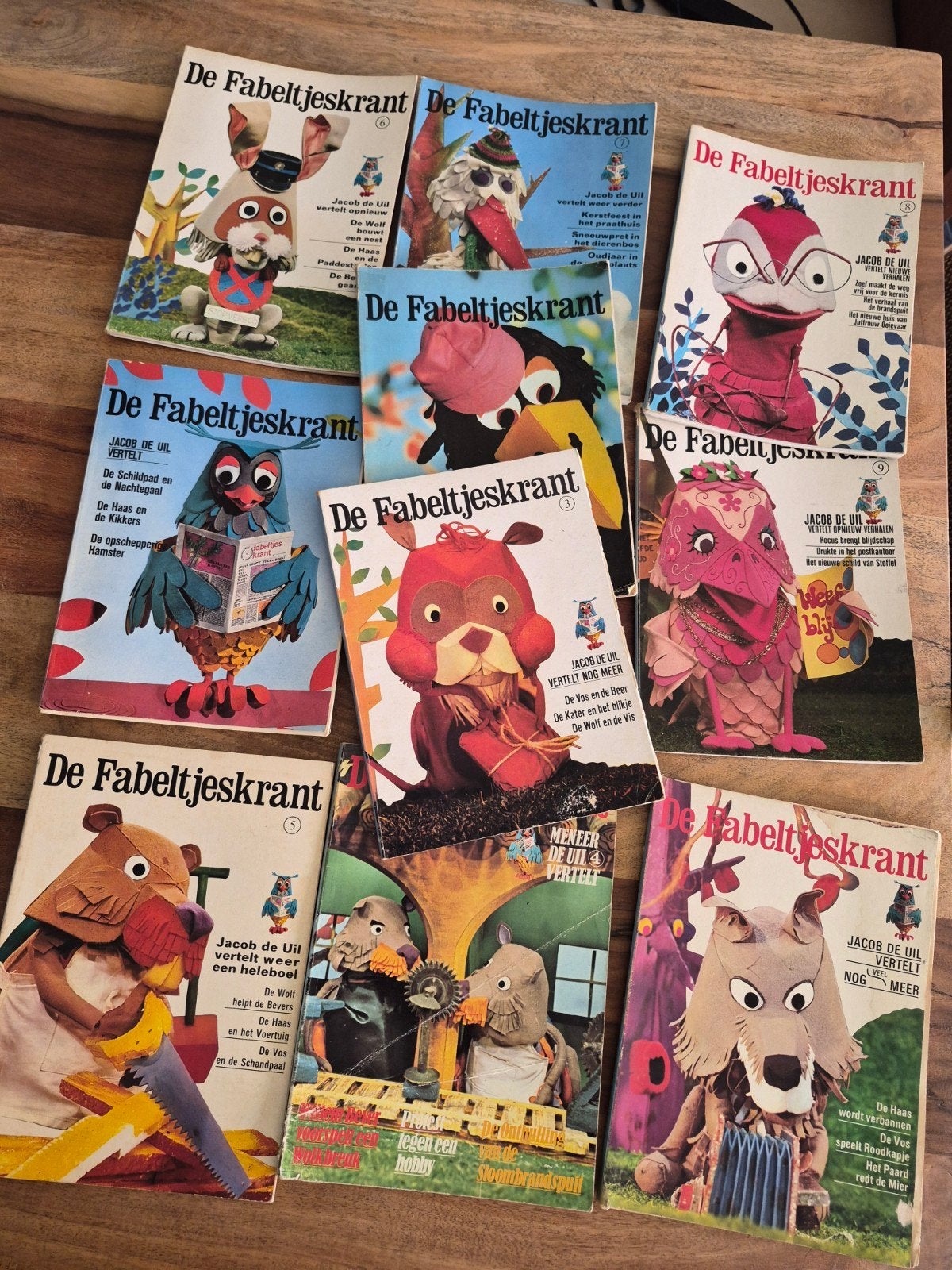 De Fabeltjeskrant - 10 oude uitgaven, Ophalen of Verzenden, Gelezen, Leen Valkenier, Sprookjes