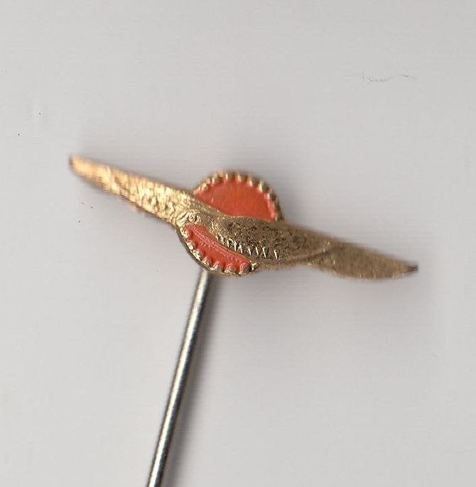 KLU Koninklijke Luchtmacht oranje embleem speldje, Verzamelen, Niet vindbaar, Niet vindbaar, Luchtmacht, Nederland