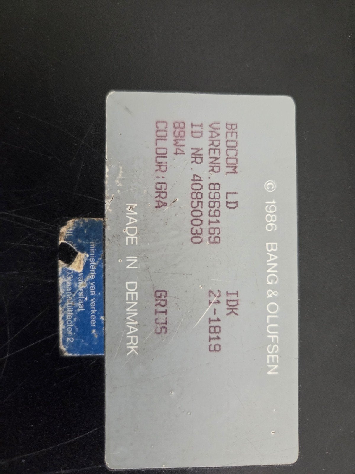 B&O Beocom LD Telefoon - Grijs, Werkt Prima, Ophalen of Verzenden, Gebruikt