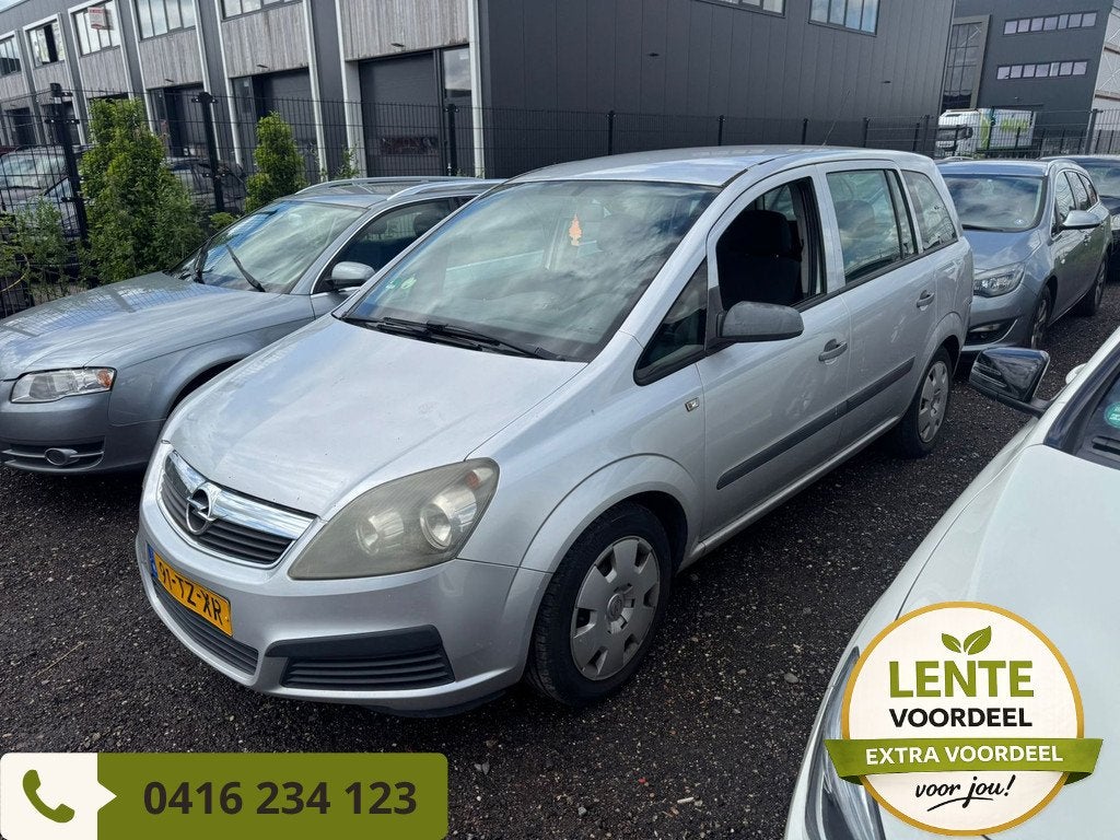 Opel Zafira 1.8 Business|NL AUTO|APK 9-2026|AIRCO|INRUILKOOP, Stof, Gebruikt, Zwart, 4 cilinders