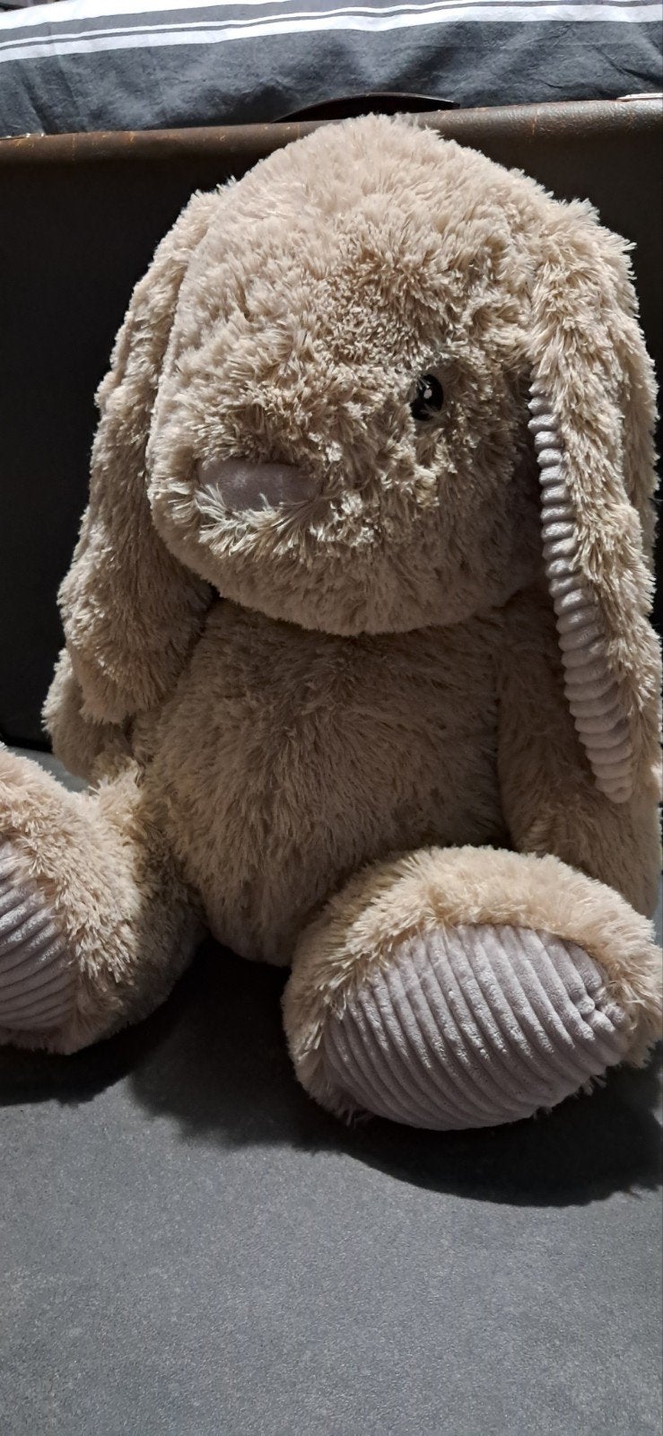 Grote knuffel haas/konijn - 51 cm hoog - Nieuw, Ophalen, Middelgroot (20 tot 80 cm), Beige, Konijn