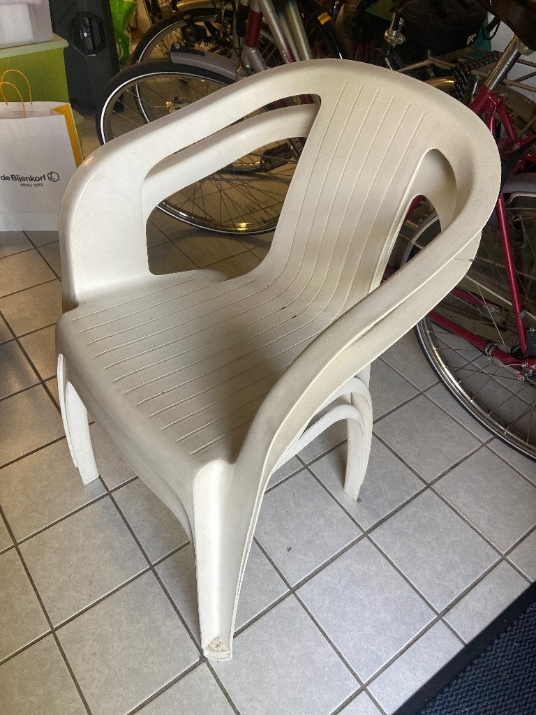 Tuinstoelen, Tuin en Terras, Ophalen, Gebruikt, Kunststof, Stapelbaar