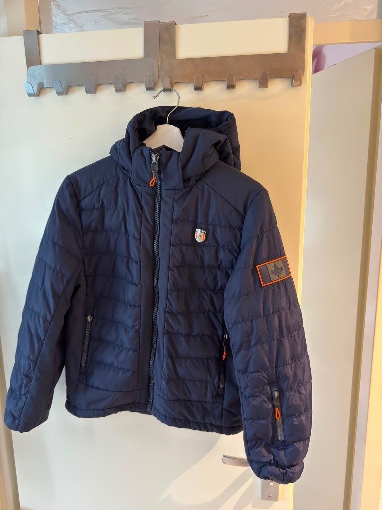 Canadian Peak winterjas - 1 winter gedragen, Ophalen, Blauw, Overige maten, Zo goed als nieuw
