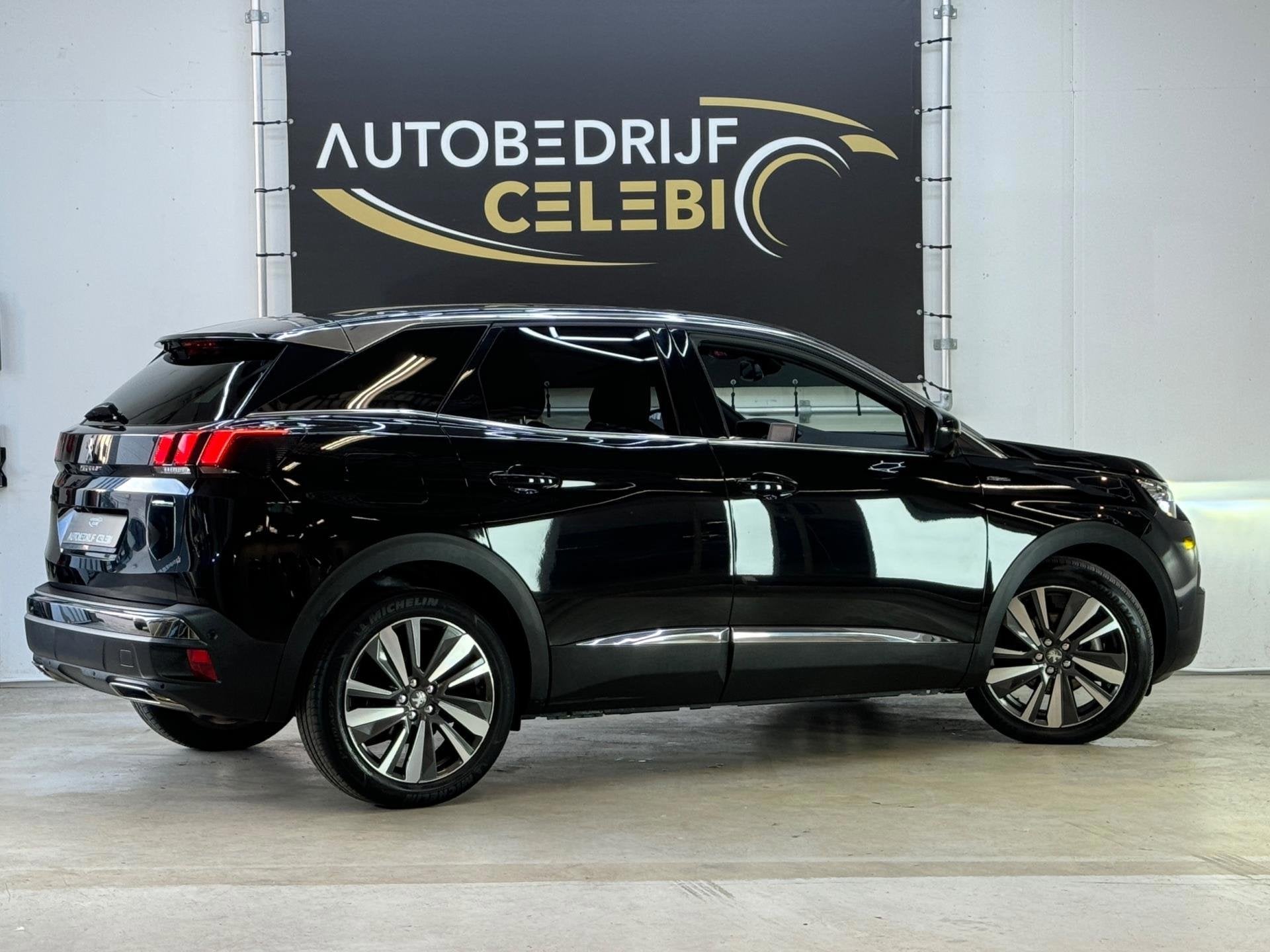 Peugeot 3008 1.2 PureTech GT Line 2016 ZWART DODEHOEK&RIJSTR, Auto's, Gebruikt, 1199 cc, Zwart, Origineel Nederlands