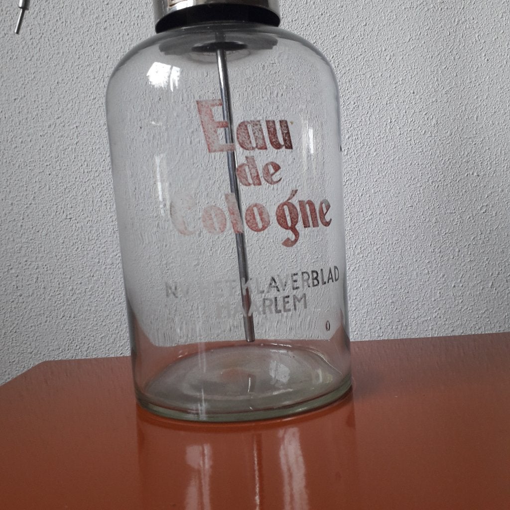 Vintage navulbare Eau de Cologne fles NV Klaverblad Haarlem, Antiek en Kunst, Ophalen