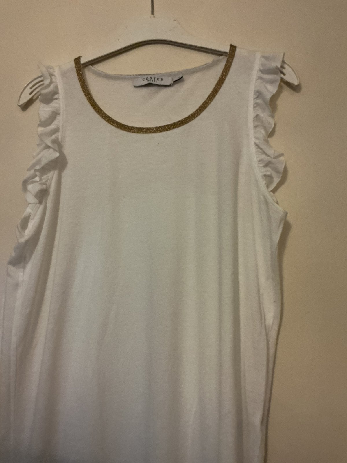 Costes top, Wit, Maat 46/48 (XL) of groter, Ophalen of Verzenden, Zo goed als nieuw