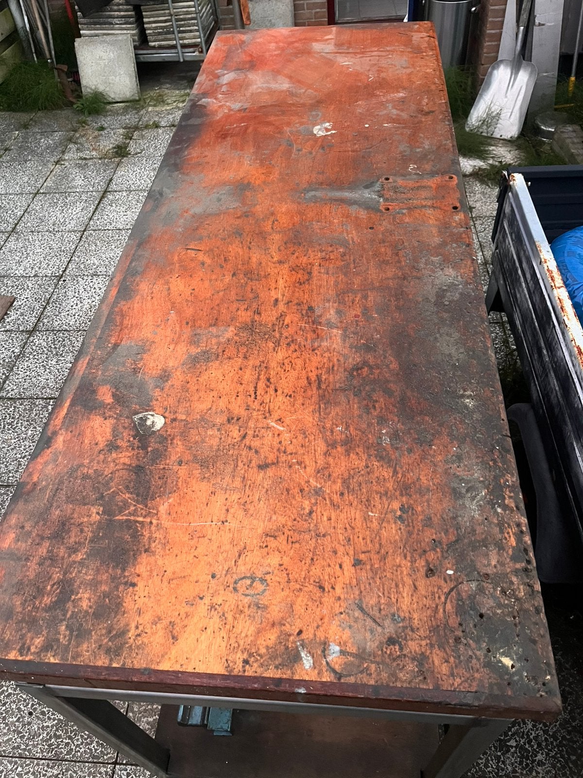 Werkbank blad werkblad 200x71,5, Ophalen
