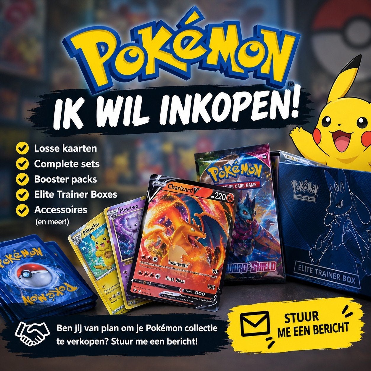 Pokémon collectie inkoop, Ophalen of Verzenden, Gebruikt, Overige typen