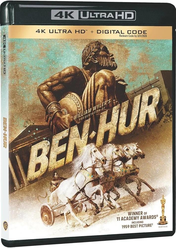 Ben Hur 4K UHD Blu-Ray USA NLO (Geseald) IMDb 8.7, Cd's en Dvd's, Ophalen of Verzenden, Nieuw in verpakking, Actie