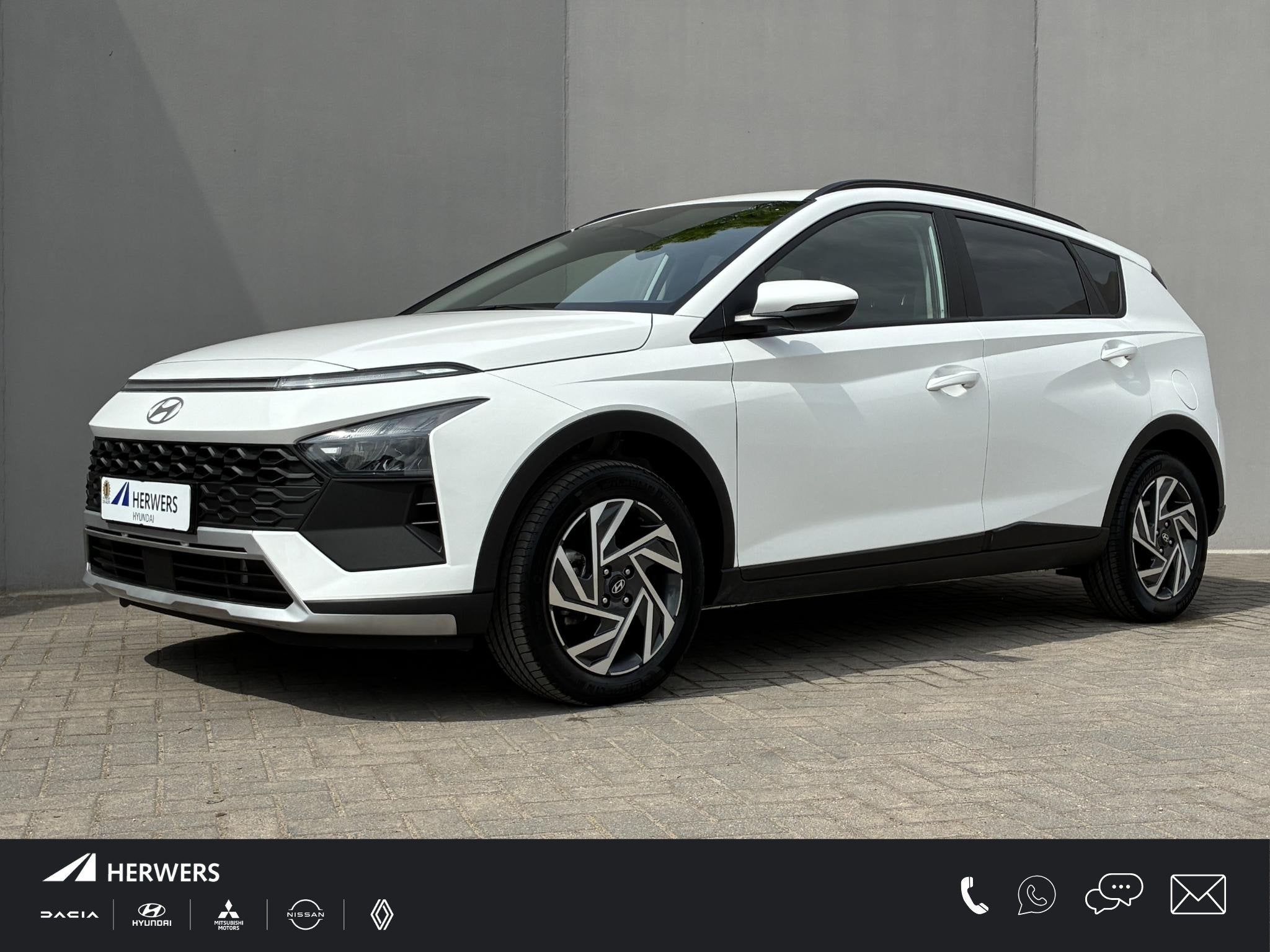 Hyundai Bayon 1.0 T-GDI Comfort / Fabrieksgarantie t/m 4-203, Auto's, Gebruikt, Euro 6, 1095 kg, Wit