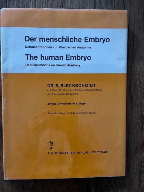 Blechschmidt - Der menschliche embryo / The human embryo, Gelezen, Erich Blechschmidt, Overige wetenschappen, Ophalen of Verzenden
