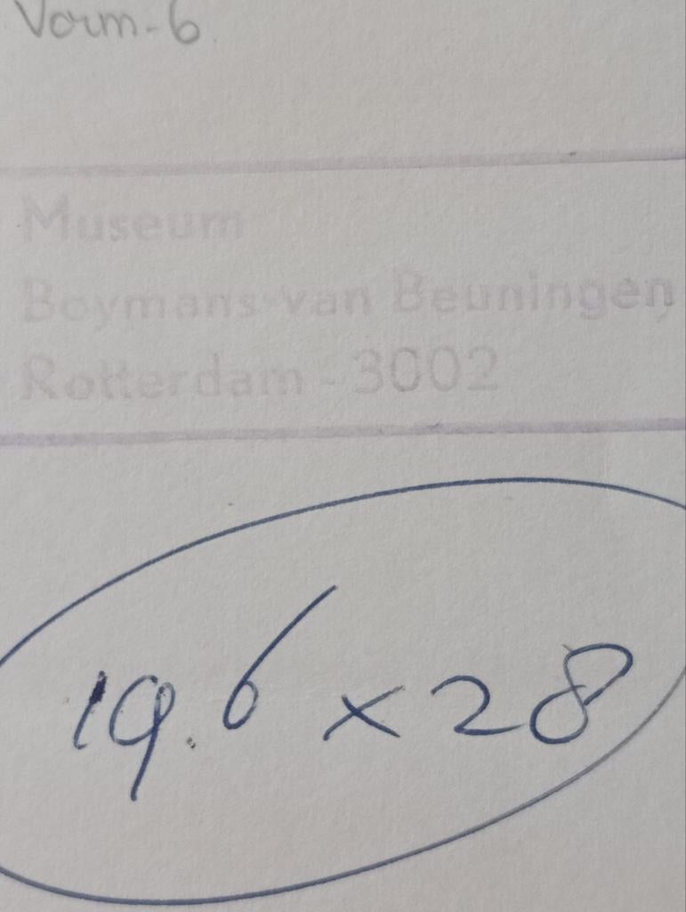Breitner museum Boijmans van Beuningen persfoto A.Frequin, Ophalen of Verzenden
