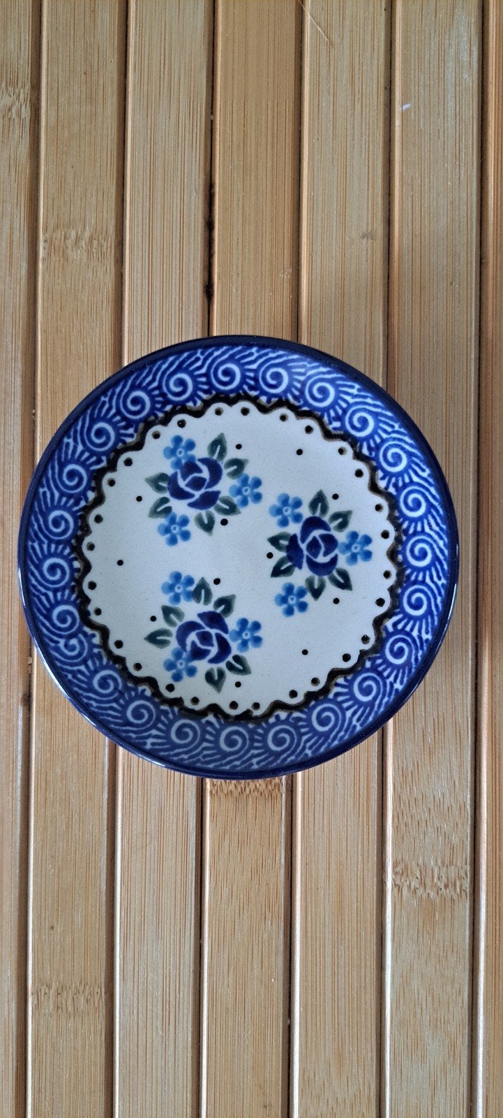 Theetipje Ceramika Artystyczna Boleslawiec 10 cm, Antiek en Kunst, Ophalen of Verzenden