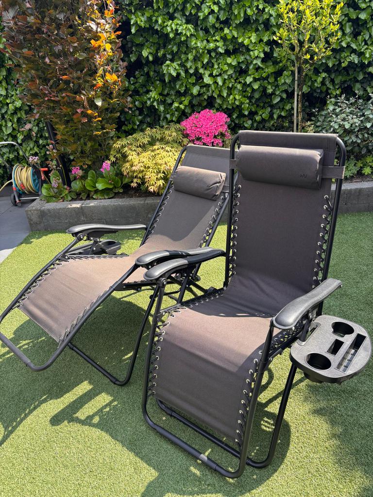 2 verstelbare relaxstoelen HN (ANWB Corfu), Ophalen, Zo goed als nieuw