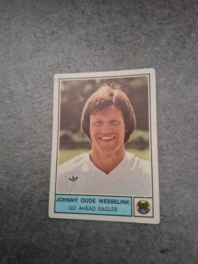 Panini Voetbal 78. Johnny Oude Wesselink Go Ahead Eagles., Verzenden, Zo goed als nieuw, Sticker