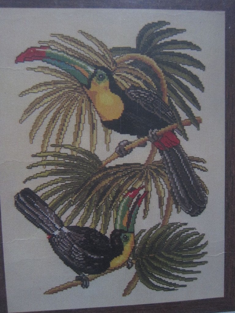 borduurpatroon en vogels, toekans 17101 tropische oerwoud, Ophalen of Verzenden, Zo goed als nieuw, Handborduren, Patroon