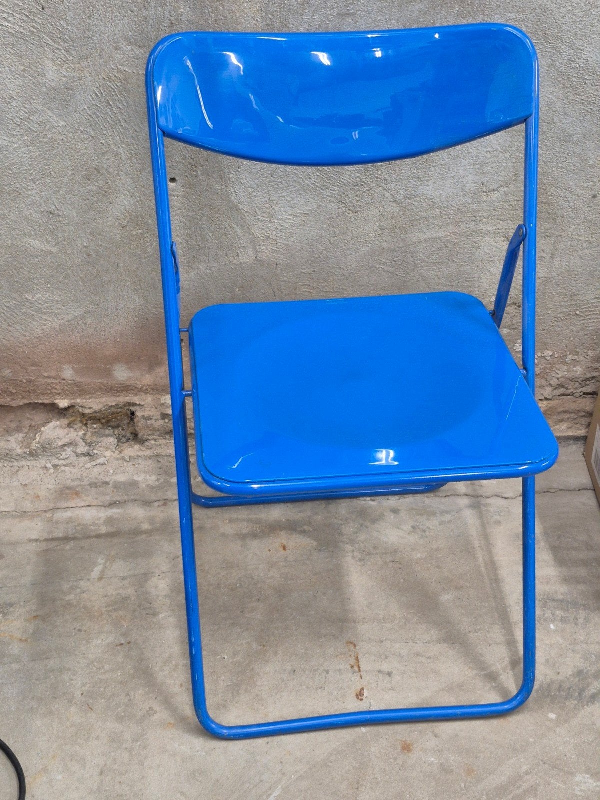 Vintage Ikea ted blauw stoel klapstoel niels gammelgaard, Huis en Inrichting, Ophalen, Gebruikt, Blauw, Eén