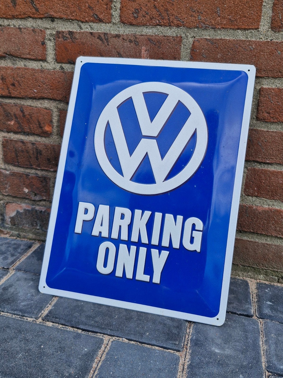 Vintage Volkswagen Parking Only Bord golf, kever, bus, Verzenden, Gebruikt, Auto's