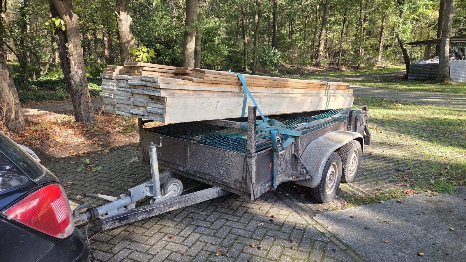 steigerhout en schroten, Doe-het-zelf en Verbouw, Ophalen, 25 tot 50 mm, Plank, Steigerhout