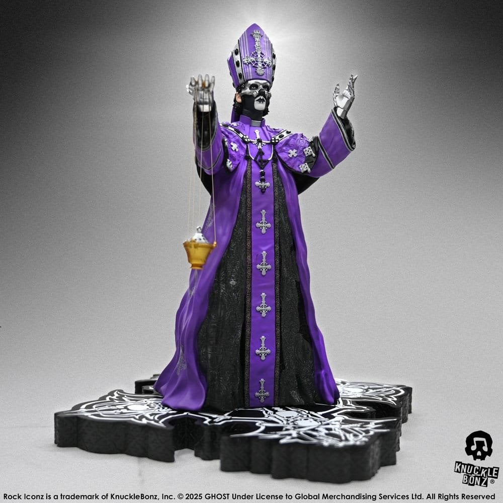Ghost Rock Iconz Statue Papa V Perpetua Purple Robes 22 cm, Nieuw, Ophalen of Verzenden, Niet bekend, Knucklebonz