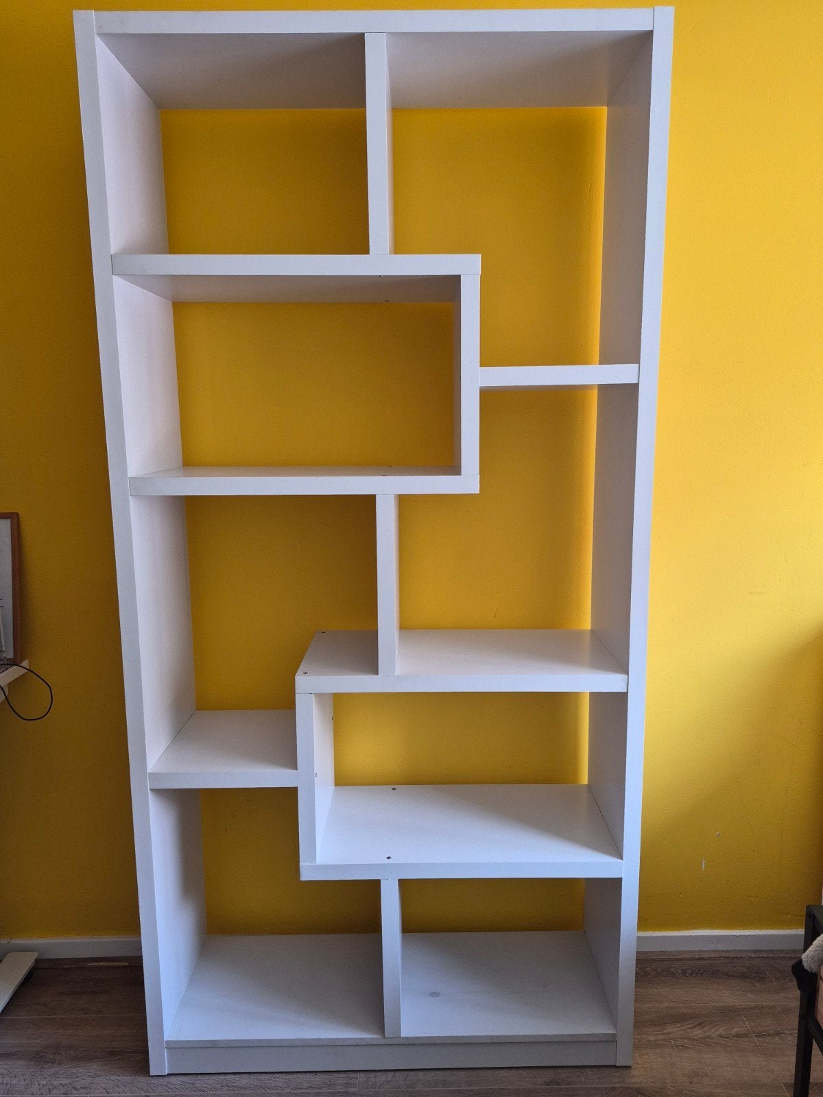 Witte kast met asymmetrische vakken, Ophalen, Gebruikt, 50 tot 100 cm, 150 tot 200 cm