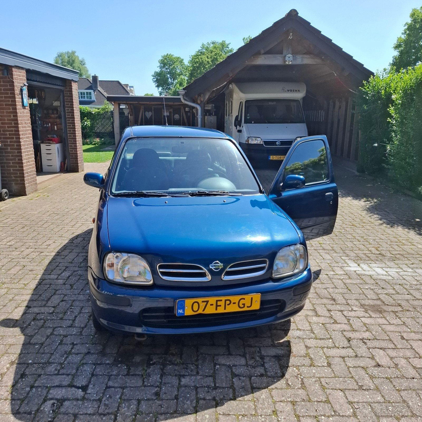 Nissan Micra 1.3 5D N-cvt 2000 Blauw, Auto's, Nissan, Automaat, 15 km/l, 74 pk, 31 €/maand