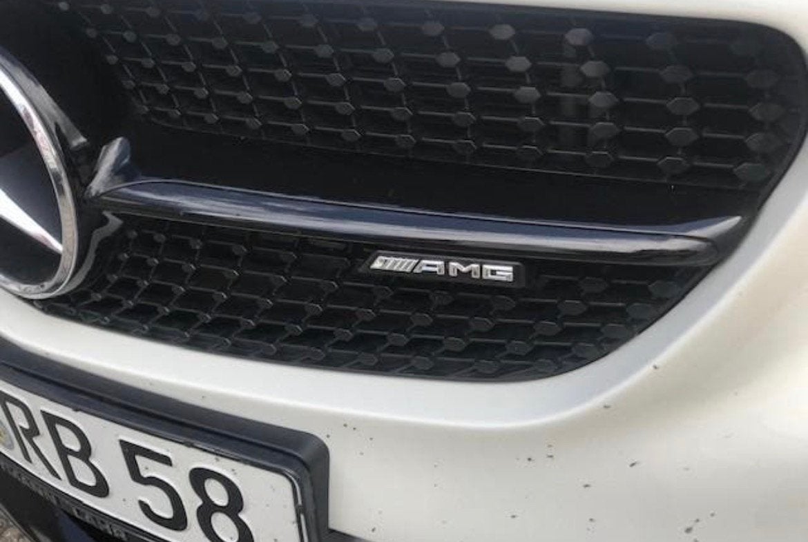 Amg grill embleem amg logo gril w205 w117 w118 w166 x253 222, Ophalen of Verzenden, Nieuw
