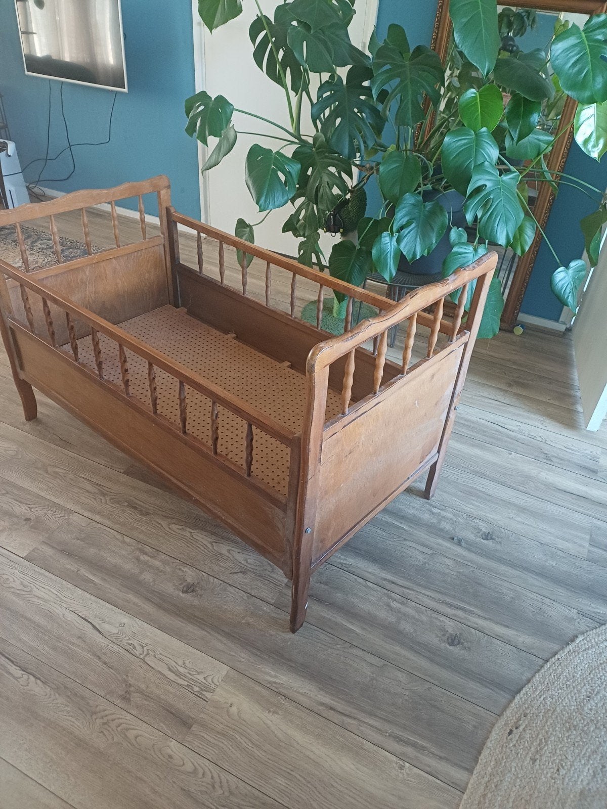 Retro Ledikant Jaren '70 - Vintage Babybed, Ophalen, Gebruikt, Ledikant