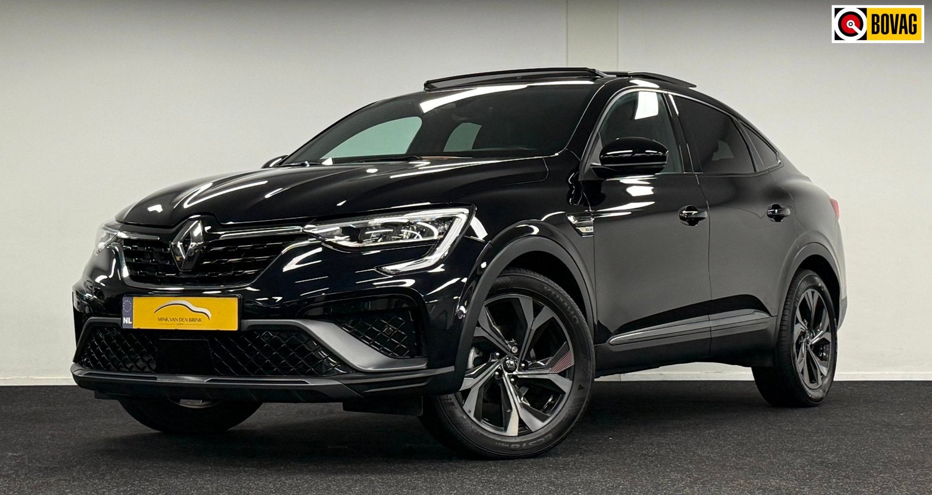Renault Arkana 1.3 mild hybrid 160 R.S. Line*Panodak*Leder*N, Auto's, Renault, Arkana, Gebruikt, Zwart, 4 cilinders