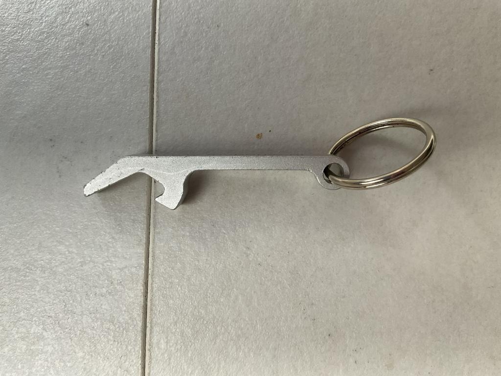 Sleutelhanger blikopener / fnvbouw, Verzamelen, Ophalen of Verzenden, Gebruikt, Merk