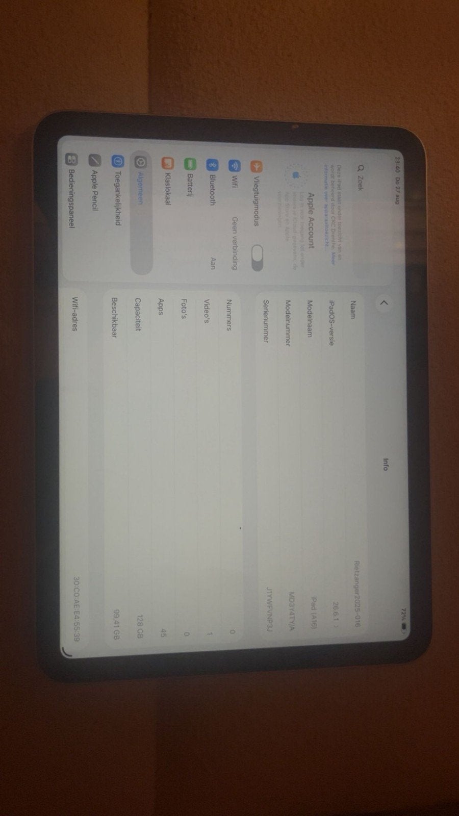 Apple iPad 11 A16 128GB (2025 model), 10 inch, Apple iPad, Ophalen of Verzenden, Zo goed als nieuw