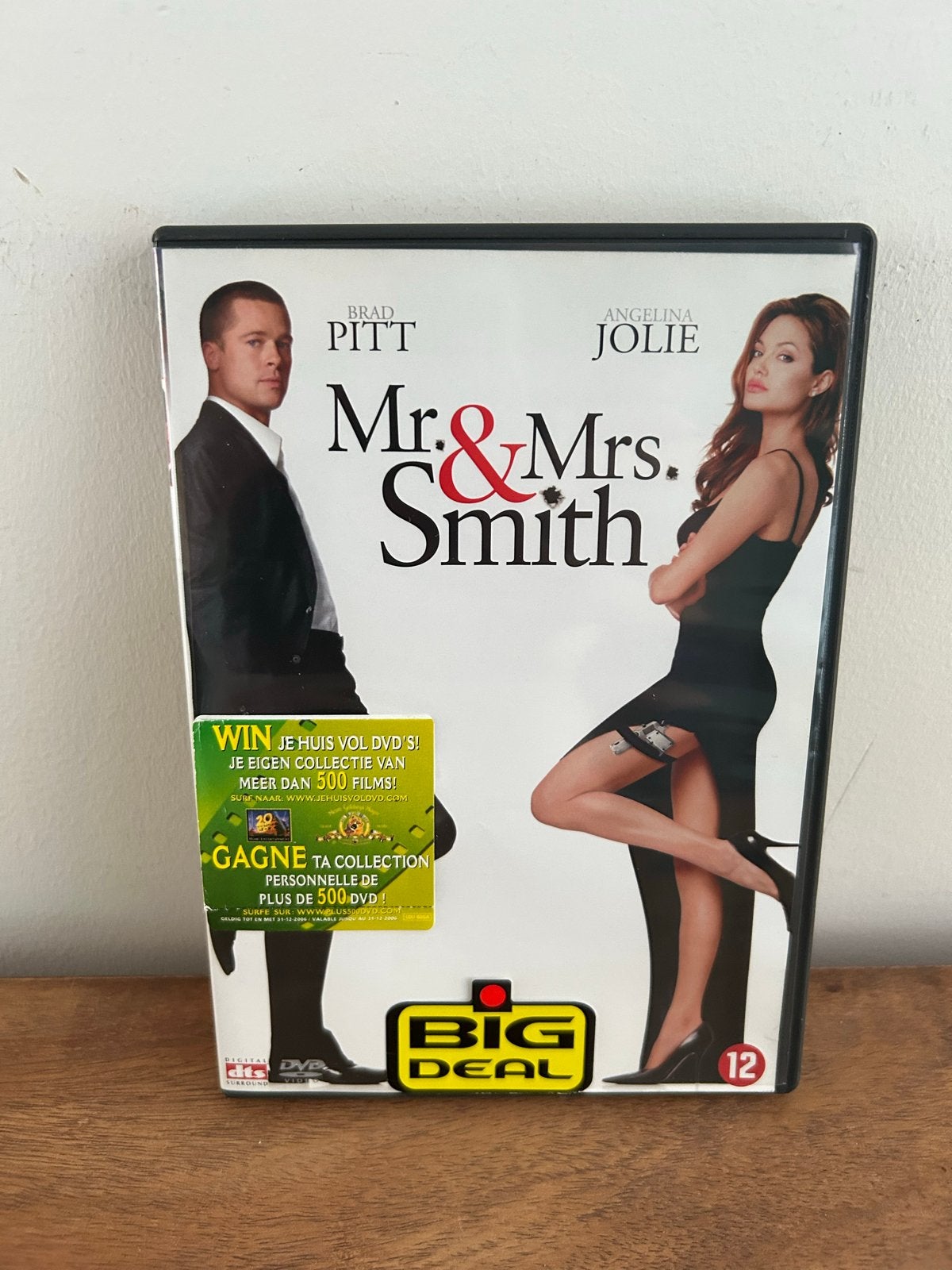 Mr. & Mrs. Smith - met Brad Pitt & Angelina Jolie, Cd's en Dvd's, Actiekomedie, Nederlands, Zo goed als nieuw, Vanaf 12 jaar