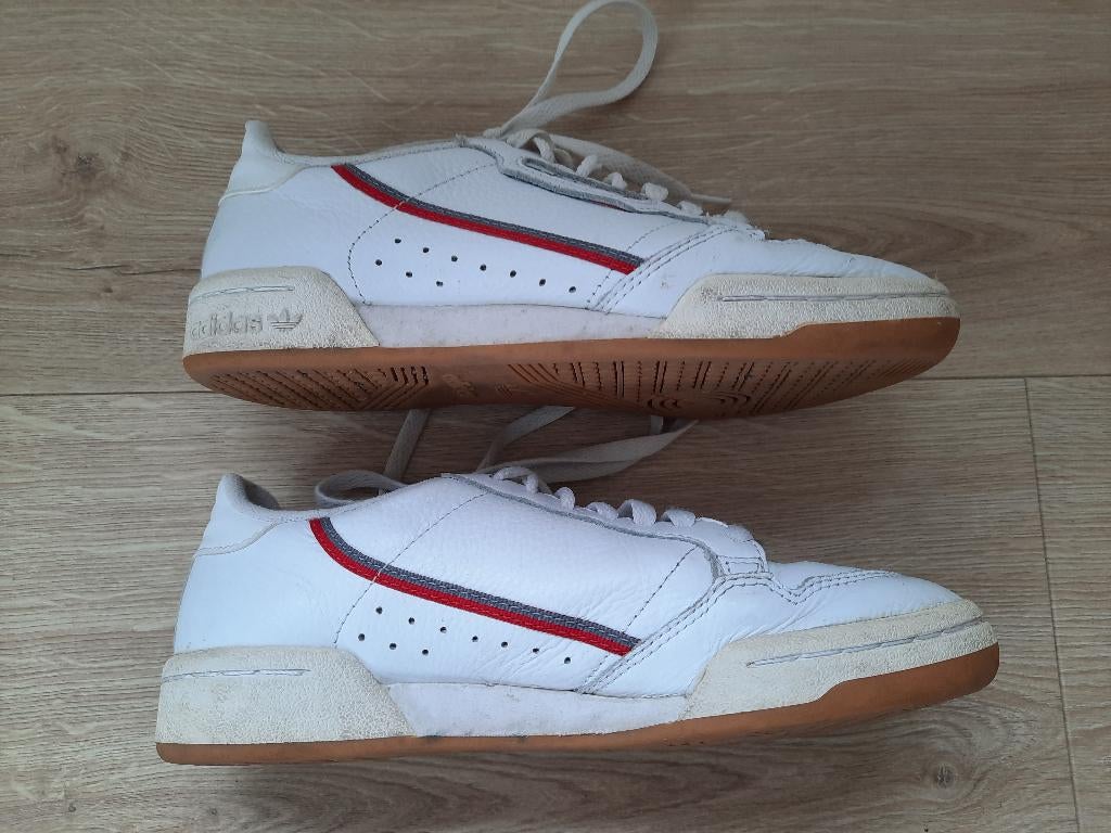 Adidas Continental 80 sneakers 37 1/3, Adidas, Wit, Ophalen of Verzenden, Sneakers of Gympen