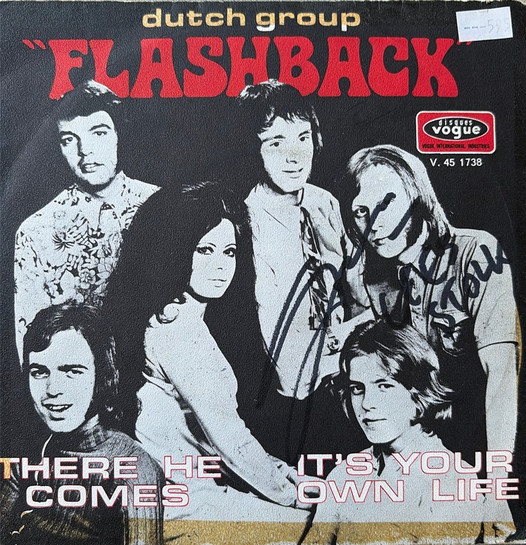Nederpop singles Flashback GESIGNEERD!, Ophalen of Verzenden, Pop, Overige typen, Gesigneerd