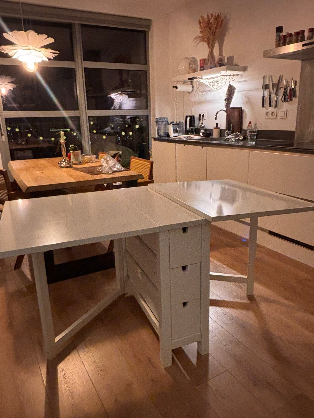 Ikea norden klaptafel. Bureau / eettafel, Ophalen, Zo goed als nieuw, Wit, Composiet