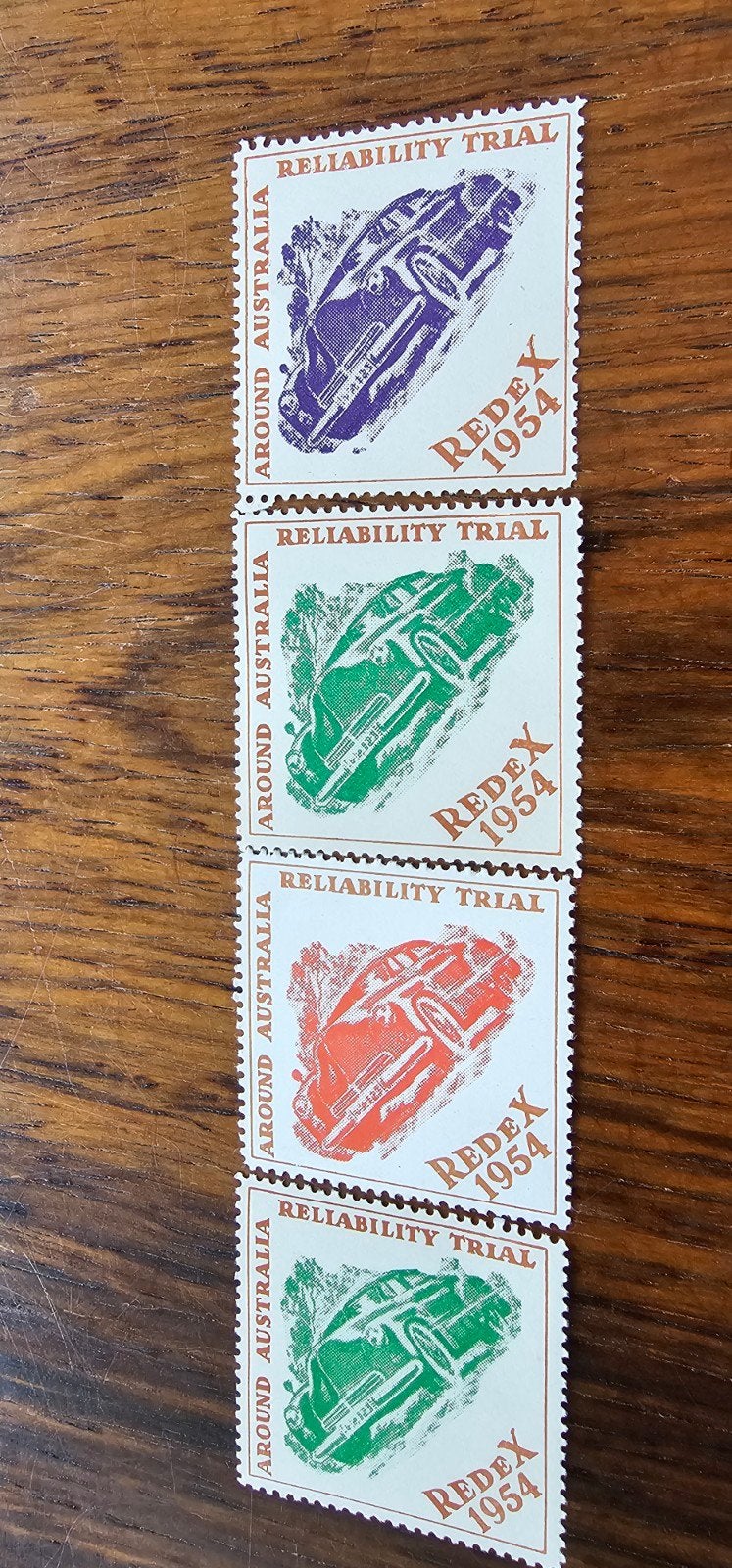 Australische Redex Reliability Trial postzegels 1954, Postzegels en Munten, Verzenden, Postfris