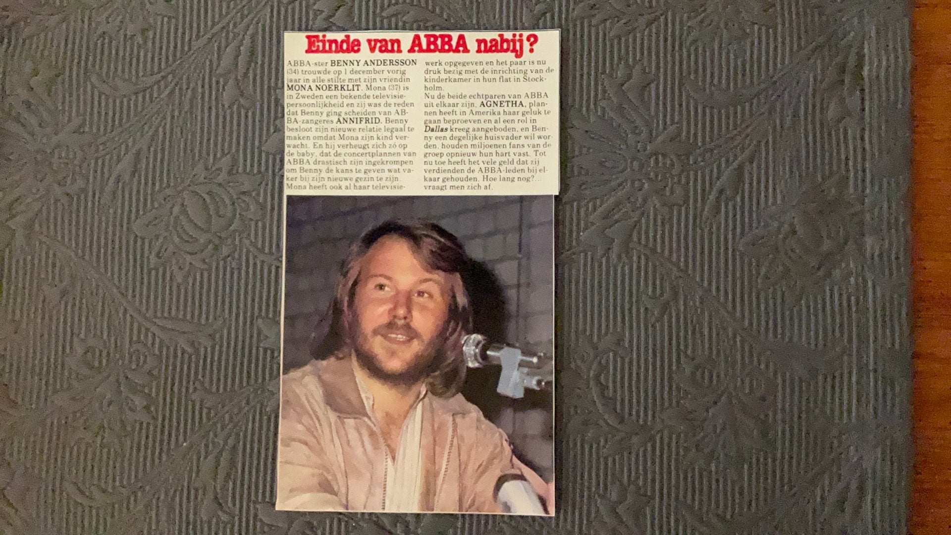 Diverse ABBA Artikelen, Ook Per Stuk Te Koop!!!, Verzamelen, Muziek, Artiesten en Beroemdheden, Ophalen of Verzenden, Zo goed als nieuw