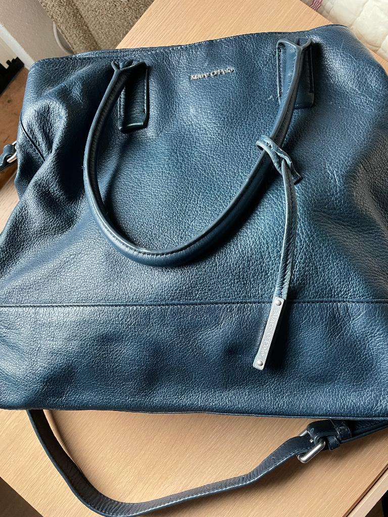 Blauwe tas Marc O’Polo, Ophalen of Verzenden, Gebruikt, Blauw, Shopper