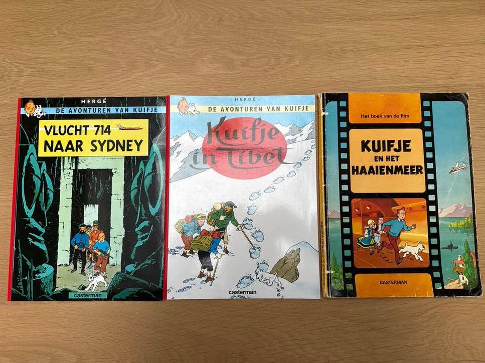Kuifje: 3 strips, Boeken, Stripboeken, Eén stripboek, Ophalen of Verzenden, Zo goed als nieuw