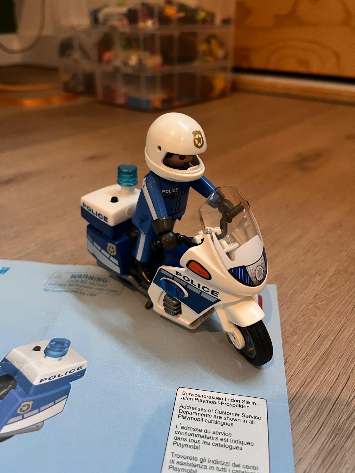 Playmobil Politie Motor 6923 - Zo goed als nieuw, Kinderen en Baby's, Speelgoed | Playmobil, Complete set, Voertuig, Ophalen of Verzenden