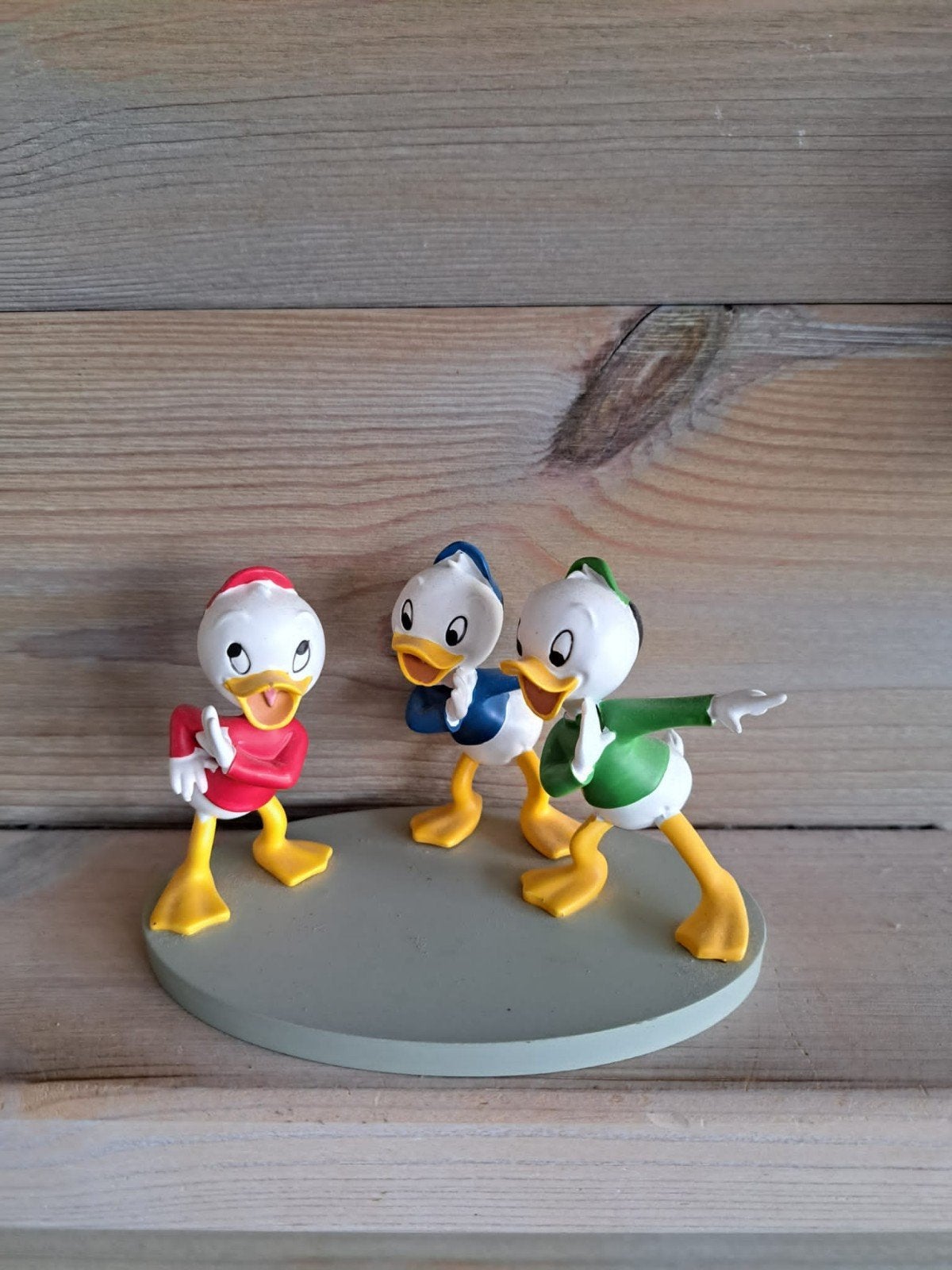 Disney beeldje Kwik, Kwak en Kwek, Ophalen of Verzenden, Donald Duck, Zo goed als nieuw, Beeldje of Figuurtje