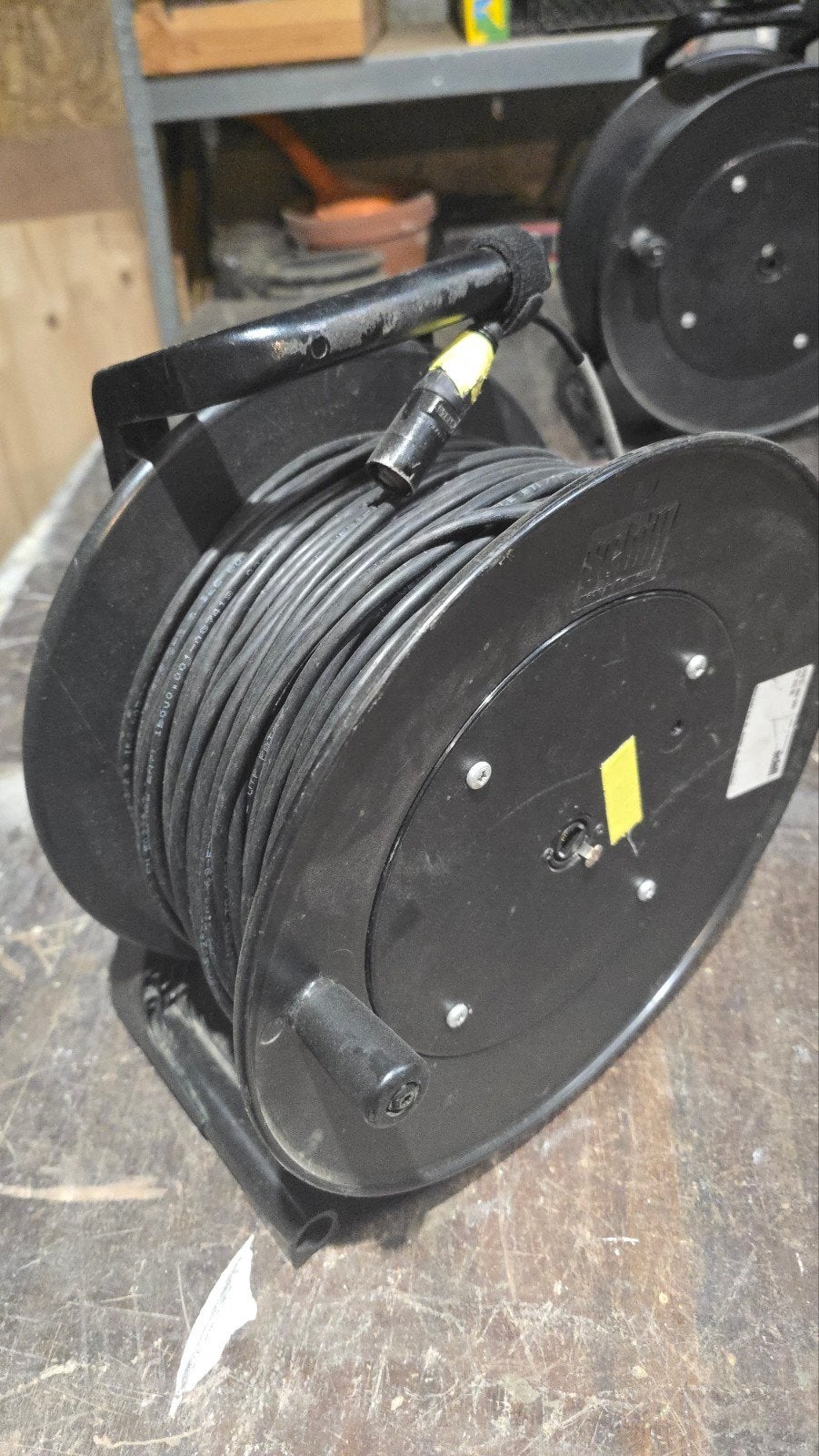Schill Kabelhaspel met 100mtr cat5e Kabel - Gebruikt, Ophalen, Gebruikt, Apparatuur