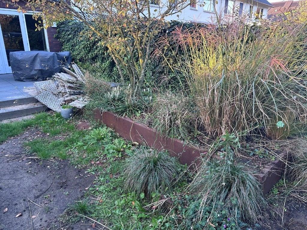 Cortenstaal plantenbakken, Ophalen, Kunststof, Gebruikt, 100 cm of meer