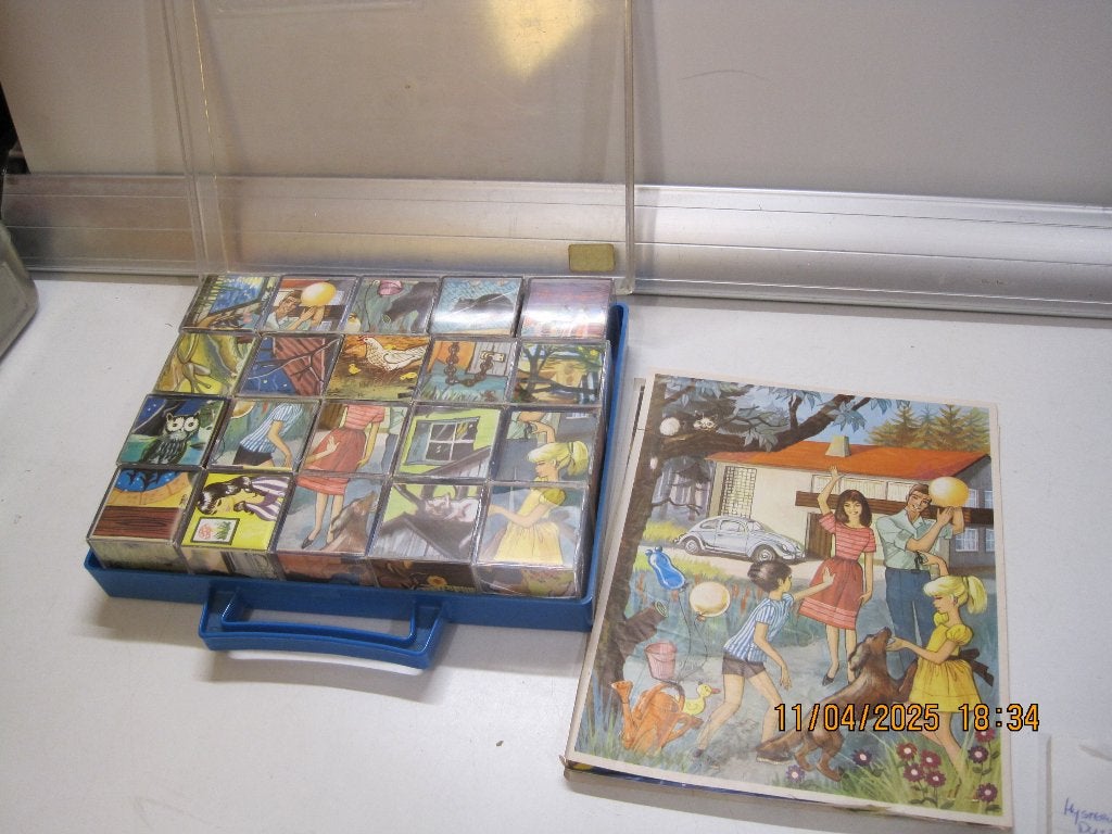 herbart puzzel vw kever en sprookjes 27,5/22 (337), Antiek en Kunst, Ophalen of Verzenden