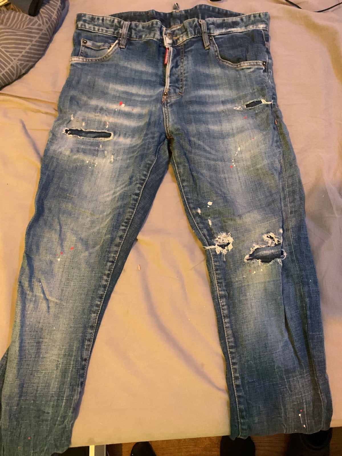 D2 spijkerbroek, Ophalen of Verzenden, Zo goed als nieuw, Blauw, W32 (confectie 46) of kleiner