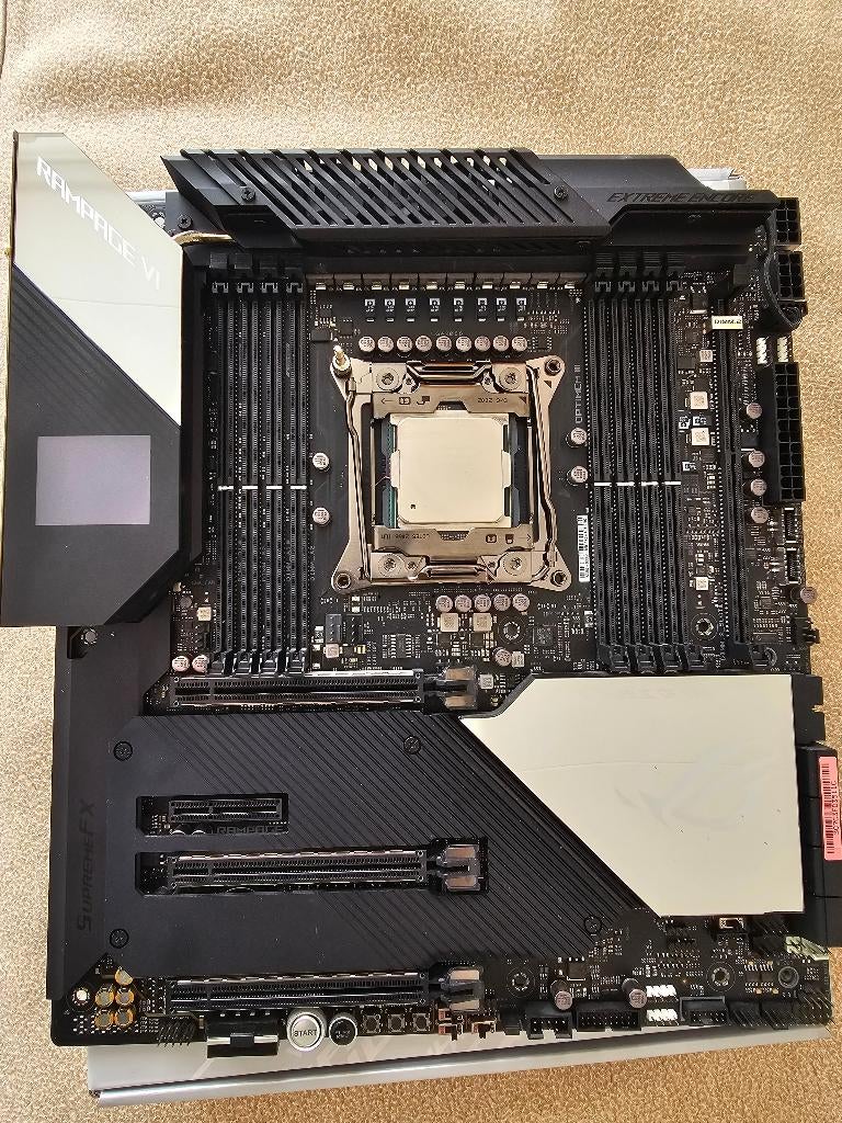 ROG Rampage VI Extreme Encore X299, Computers en Software, Moederborden, Gebruikt, Intel, DDR4, Ophalen of Verzenden